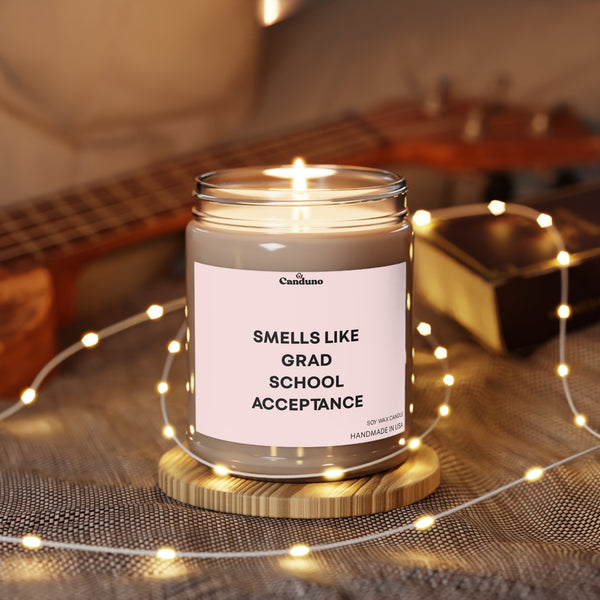 'Smells Like Grad School Acceptance' Soy Candle