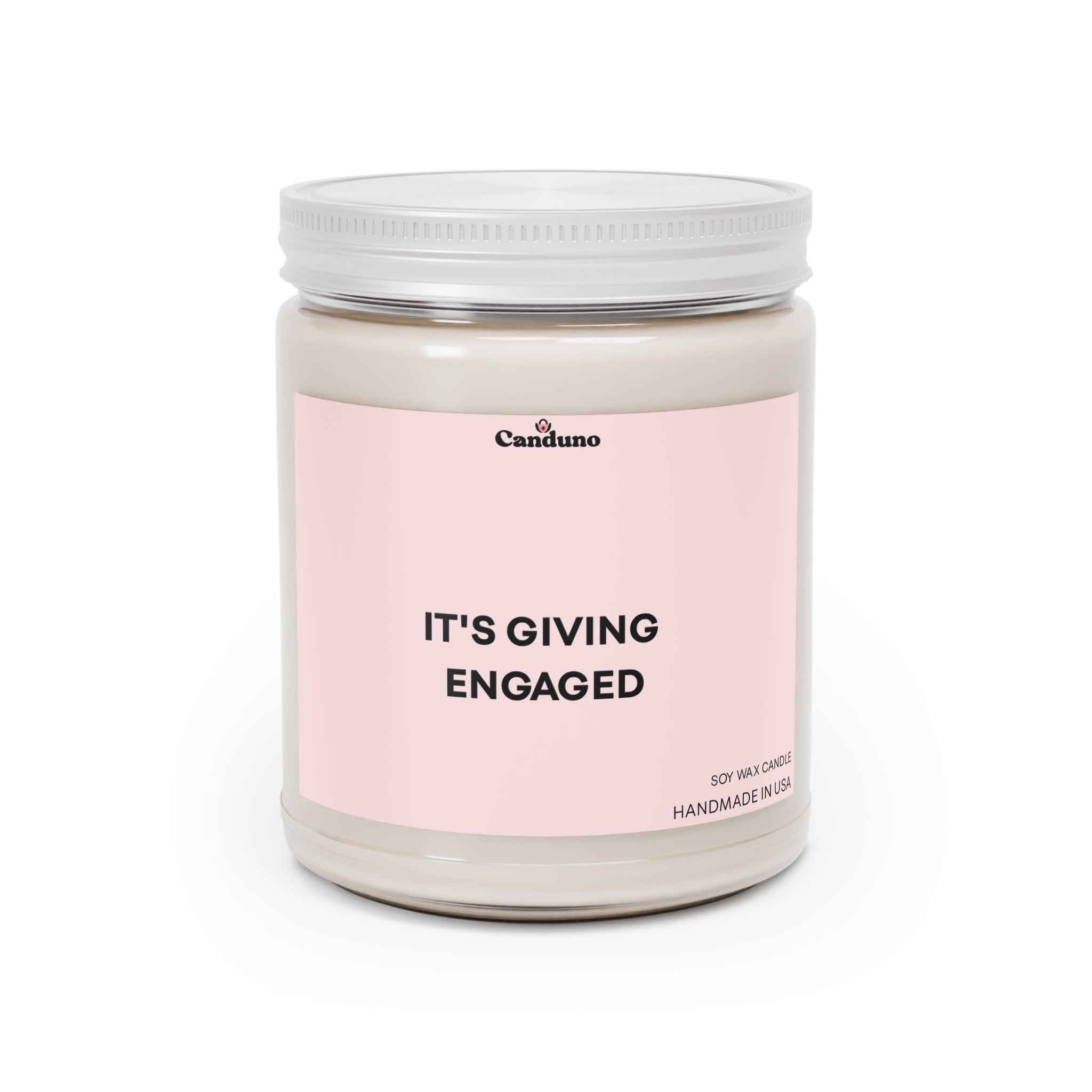 "It's Giving Engaged" Pink Jar (9 oz)