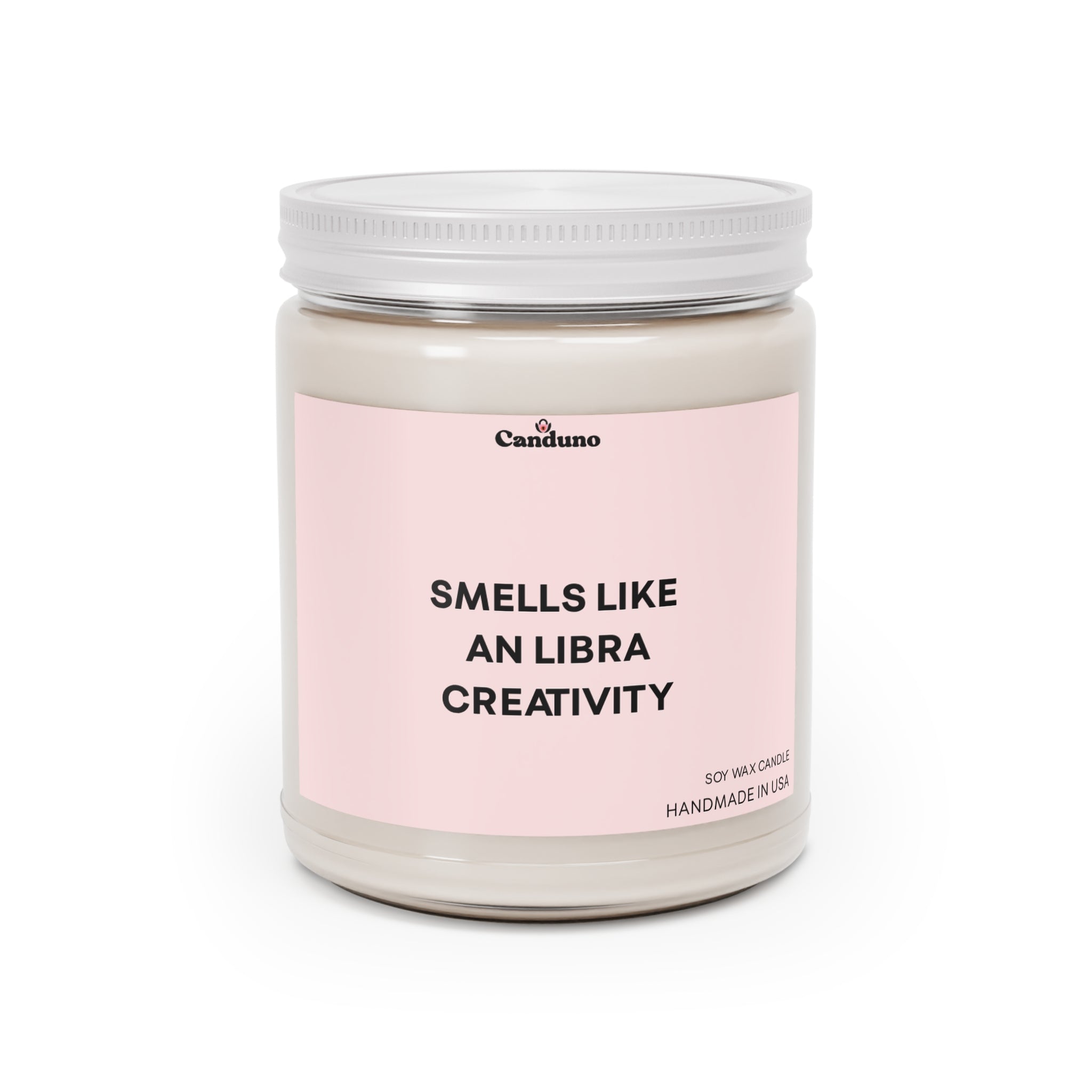 "Smells Like an Libra Creativity" Pink Jar