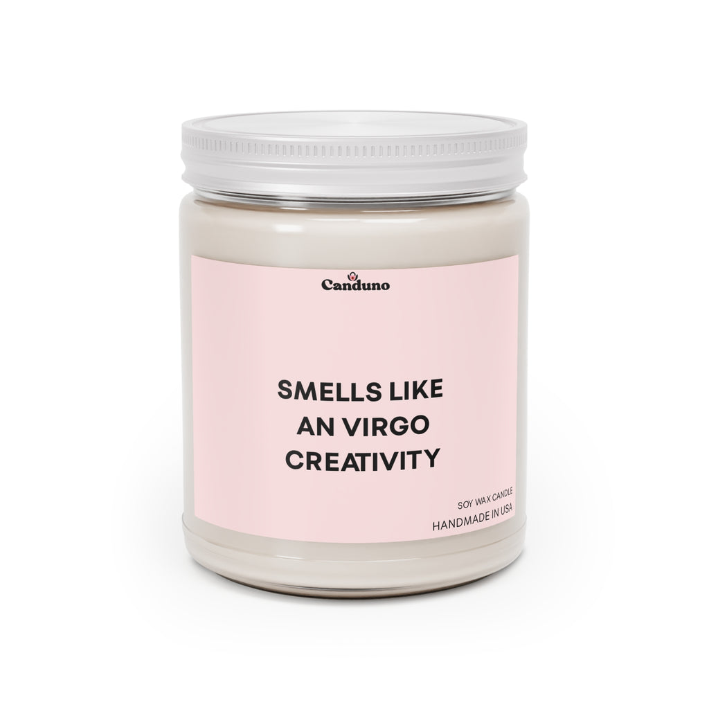 "Smells Like an Virgo Creativity" Scented Soy Jar (9 oz)