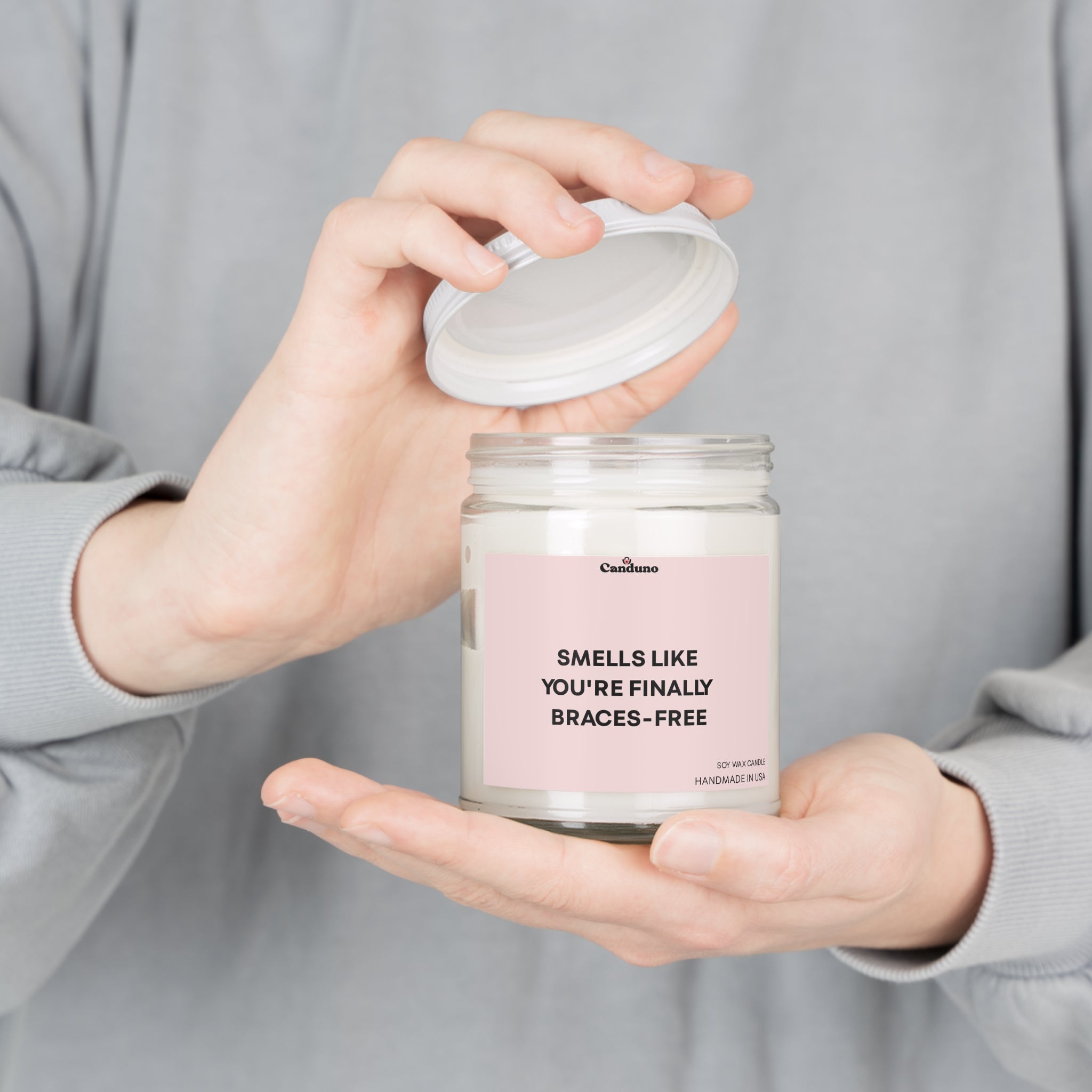 Braces-Free Celebration Scented Soy Candle — 9oz Jar