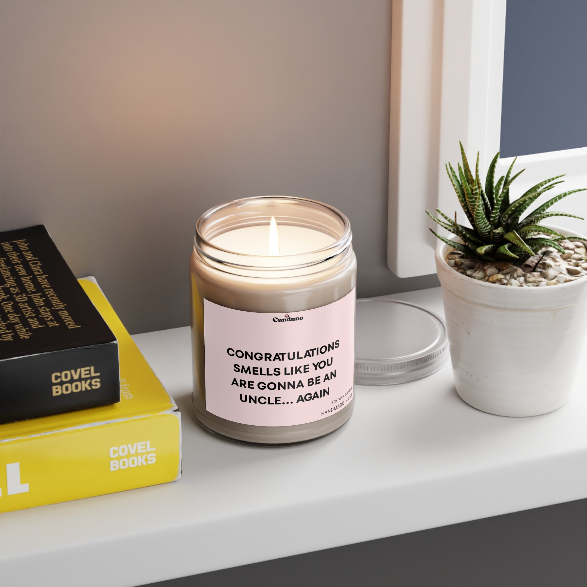 “Congratulations, Smells Like You Are Gonna Be An Uncle… Again” Soy Candle (9oz)